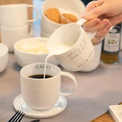 Räder Weiß>Milchkännchen „Milch macht müde...", 250ml