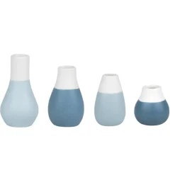 Räder Vasen>Mini Pastellvasen, 4er Set, blau