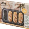 Birkmann Backformen>Mini-Baguetteblech, Mit Laib und Seele, 4 Stück mi