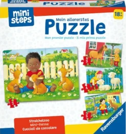 Ravensburger Kleinkindpuzzle|Spielen>ministeps: Mein allererstes Puzzle: Streichelzoo