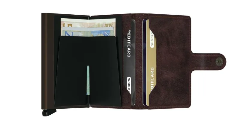 Secrid BV Geldbörsen Und Kartenetuis>Miniwallet Vintage Chocolate