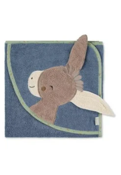 Sterntaler Badtextilien>Motiv-Badetuch Emmilius mittelblau