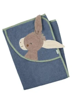 Sterntaler Badtextilien>Motiv-Badetuch Emmilius mittelblau