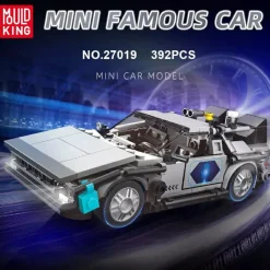 Mould King® Klemm- Und Magnetbaukästen>27019 Delorean-12 Car + Showcase
