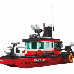 Mould King® Klemm- Und Magnetbaukästen>10082 Feuerwehrboot
