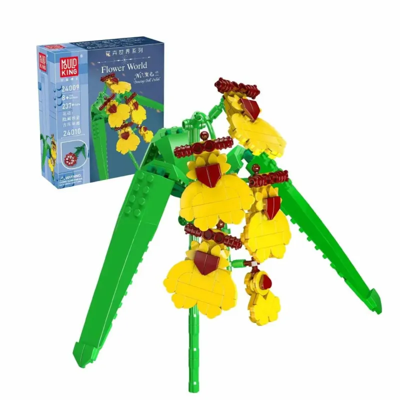 Mould King® Klemm- Und Magnetbaukästen>24009 Goldene Orchidee