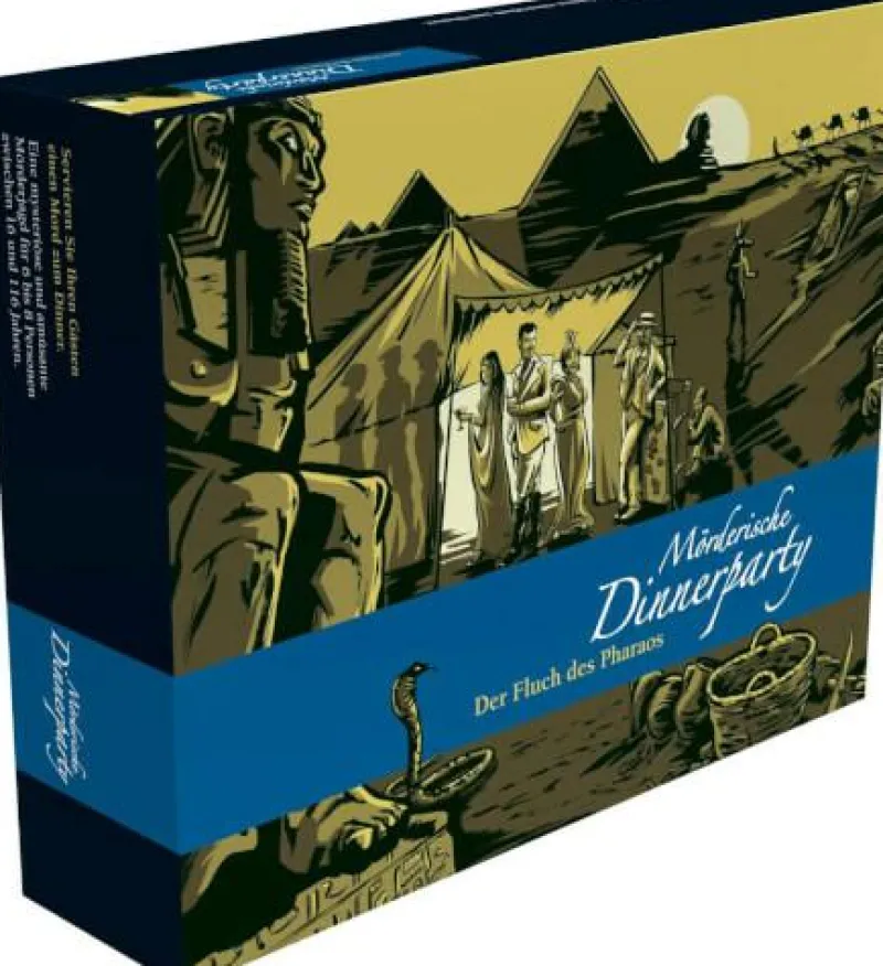 Blaubart Verlag Familien- Und Gesellschaftsspiele>Mörderische Dinnerparty - Der Fluch des Pharaos