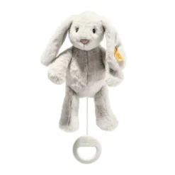 Steiff Spieluhren Und Mobile>My first Hoppie Hase Spieluhr 26cm hellgrau