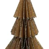 Shishi AS Baumschmuck Und Zubehör>Papierbaum braun mit silber Glas Glitter 15cm