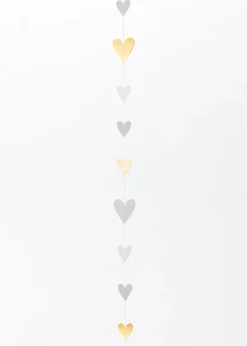 Räder Wand- Und Fensterdekoration>Papierkette „Goldherzen", L.140cm