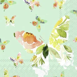 IHR Servietten Und Serviettenringe|Servietten>PAPILLON turquoise Lunch-Servietten L 956042