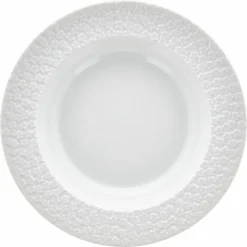 Meissener Porzellan Weiß>Pastateller 26 cm Royal Blossom Form No 41 Weiss