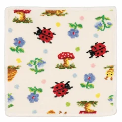 Feiler Badtextilien>PAULI DOTS Gesichtstuch 25x25 weiß