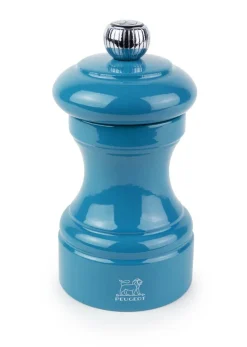 Peugeot Gewürzmühlen, Spender Und Mörser>Pfeffermühle Bistro Holz Pazifikblau 10 cm