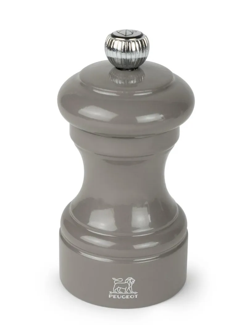 Peugeot Gewürzmühlen, Spender Und Mörser>Pfeffermühle Bistro Holz Rauchgrau lackiert 10 cm