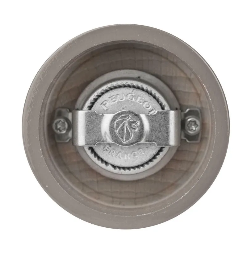 Peugeot Gewürzmühlen, Spender Und Mörser>Pfeffermühle Bistro Holz Rauchgrau lackiert 10 cm