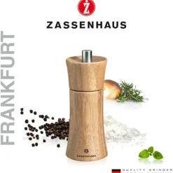 Zassenhaus Gewürzmühlen, Spender Und Mörser>Pfeffermühle Frankfurt 14cm Bambus