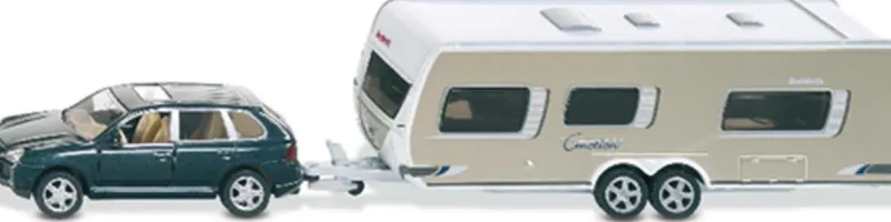 Siku Fahrzeuge Und Fluggeräte>PKW mit Wohnwagen 2542