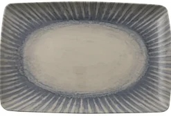 Arthur Krupp Farbe>Platte Rechteckig 35X22cm Sunligth Blue (Stoneware