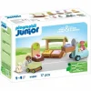 PLAYMOBIL ® Spielen>PLAYMOBIL® JUNIOR Bio-Marktstand & Gabelstapler 71