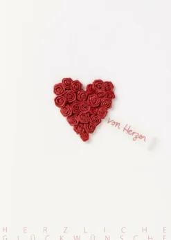 Räder Karten>Plissee Wunschkarte „Herz"