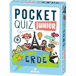 Moses Familien- Und Gesellschaftsspiele>Pocket Quiz junior Erde