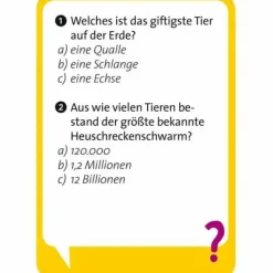 Moses Familien- Und Gesellschaftsspiele>Pocket Quiz junior Unglaublich