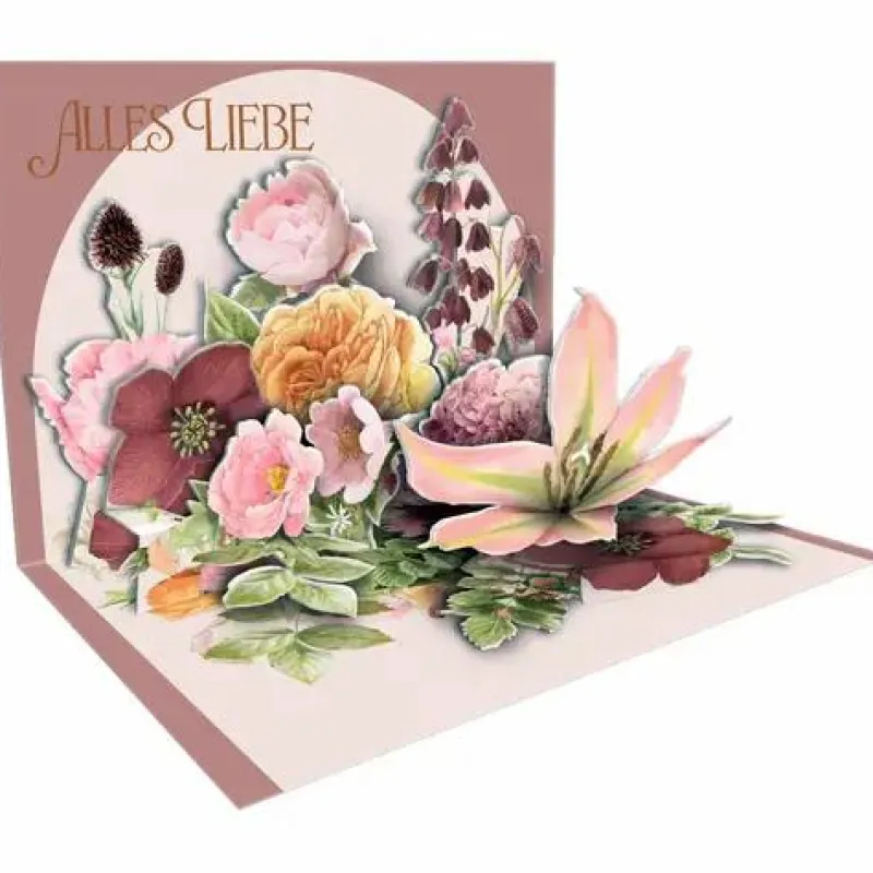 COPPENRATH SPG Karten>Pop-Up-Grußkarte Blumen - Blütenzauber