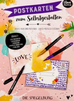 COPPENRATH SPG Basteln>Postkarten zum Selbstgestalten - I love Paper