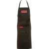 Feuermeister Grillzubehör>Premium BBQ Stoffschürze schwarz m. 2 Taschen und