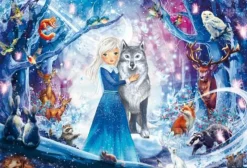Schmidt Spiele Kinderpuzzle>Prinzessin im Winterwald, Puzzle 100 Teile