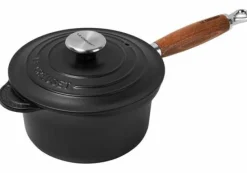 Le Creuset Töpfe Guss Und Silagan>Profitopf mit Holzgriff 18 cm Schwarz