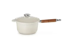 Le Creuset Töpfe Guss Und Silagan>Profitopf mit Holzgriff 18 cm Meringue