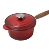 Le Creuset Töpfe Guss Und Silagan>Profitopf mit Holzgriff 18 cm Kirschrot