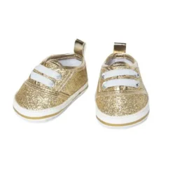 Heless GmbH Puppenzubehör>Puppen-Glitzer-Sneakers, gold, Gr. 30-34 cm
