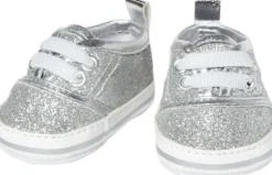 Heless GmbH Puppenzubehör>Puppen-Glitzer-Sneakers, silber, Gr. 38-45 cm