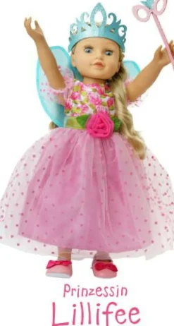 Heless GmbH Puppenzubehör>Puppenkleid ''Prinzessin Lillifee'' mit Glitzerkro