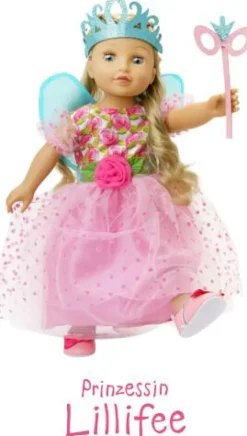 Heless GmbH Puppenzubehör>Puppenkleid ''Prinzessin Lillifee'' mit Glitzerkro