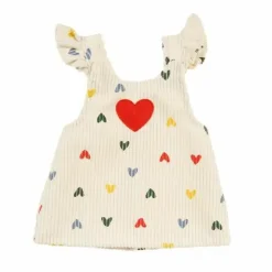 Heless GmbH Puppenzubehör>Puppen-Kordkleid ''Herz-Konfetti'' Mit T-Shirt Gr.