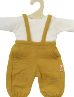 Heless GmbH Puppenzubehör>Puppen-Latzhose aus 100 % Bio-Baumwolle, honiggelb