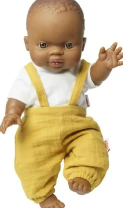 Heless GmbH Puppenzubehör>Puppen-Latzhose aus 100 % Bio-Baumwolle, honiggelb