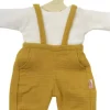 Heless GmbH Puppenzubehör>Puppen-Latzhose aus 100 % Bio-Baumwolle, honiggelb