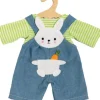 Heless GmbH Puppenzubehör>Puppen-Latzhose mit Ringelshirt ''Bunny Lou'', Gr.