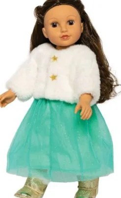 Heless GmbH Puppenzubehör>Puppen-Plüschjacke ''Yuki'' mit Tüllrock, Gr. 35-4