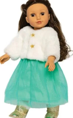 Heless GmbH Puppenzubehör>Puppen-Plüschjacke ''Yuki'' mit Tüllrock, Gr. 28-3