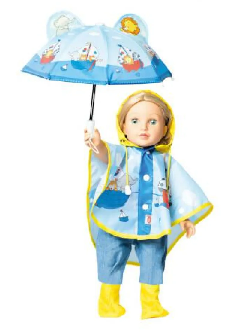 Heless GmbH Puppenzubehör>Puppen-Regencape mit Puppenschirm und Regenstiefel