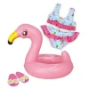 Heless GmbH Puppenzubehör>Puppen-Schwimmset Flamingo Ella, Schwimmring + Bad