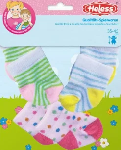 Heless GmbH Puppenzubehör>Puppen-Söckchen, 3er Set, Gr. 35-45 cm