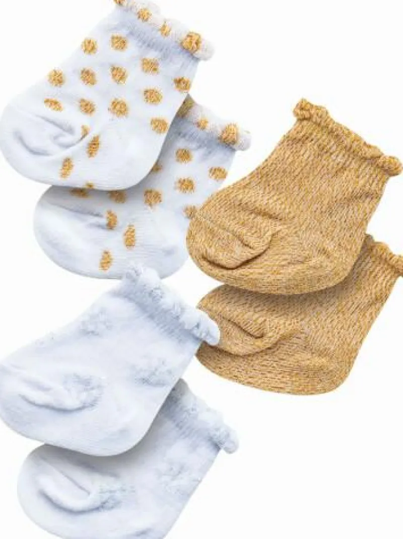 Heless GmbH Puppenzubehör>Pu-Soeckchen Glitzer 3 Paar, Gr. 35-45cm gold/sil