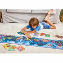 Hape Kinderpuzzle>Puzzle Dinosaurier 200 Teile und 10 Karten